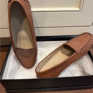 Cole Haan Tan Leather Loafers